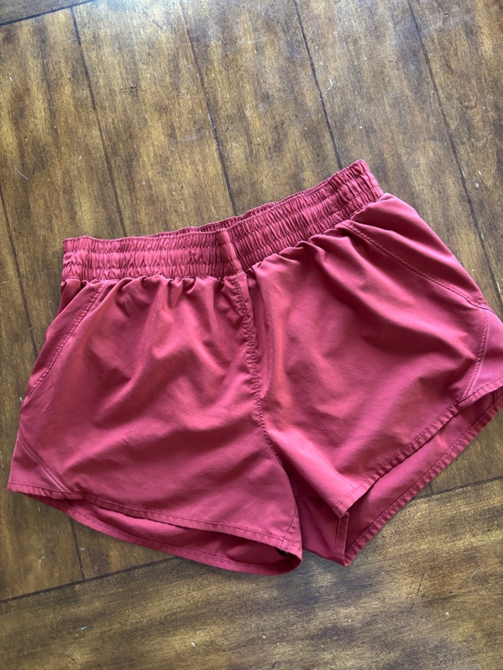 all in motion brick red/burnt orange Athletic Running Shorts size Med